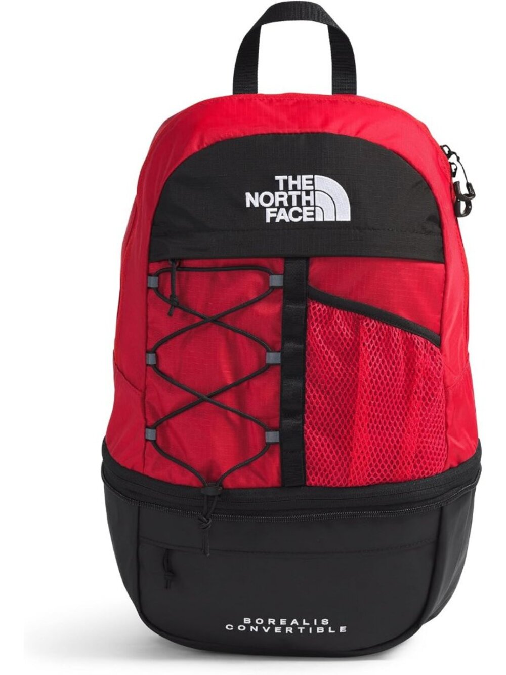 Versatile Convertible Backpack in Red & Black - Perfect for Travel & Daily Use